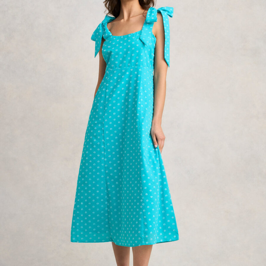 A-Line Maxi Dress - Turquoise