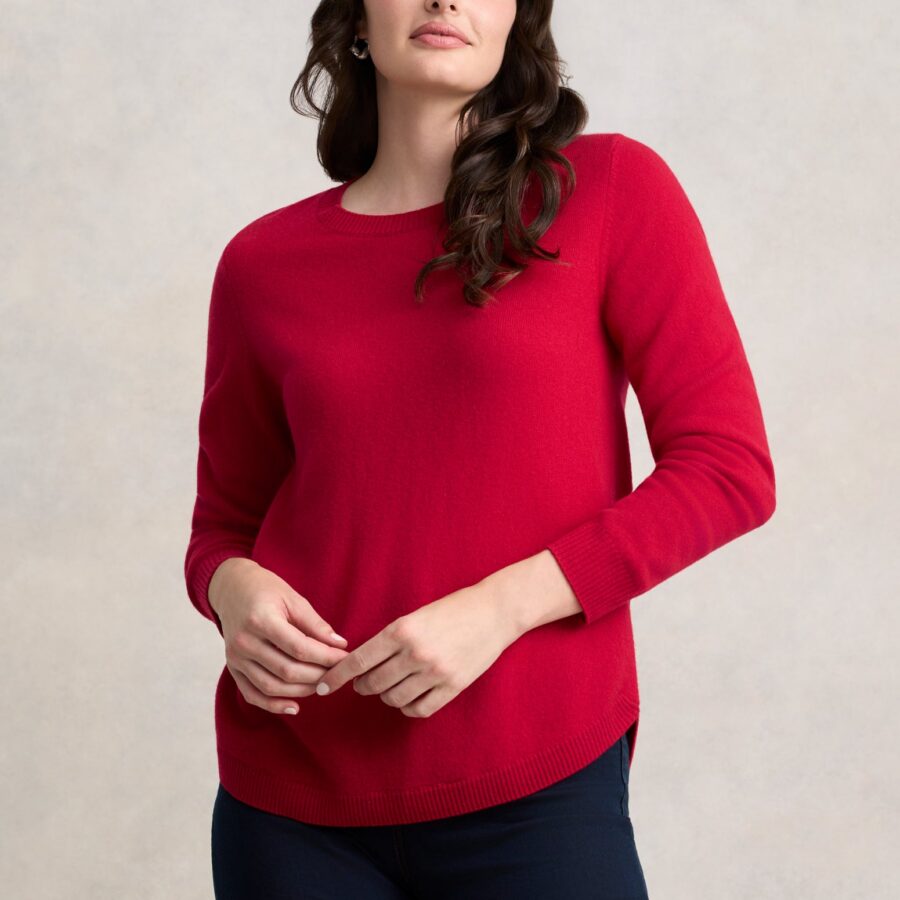 Merino Wool Jumper - Rouge